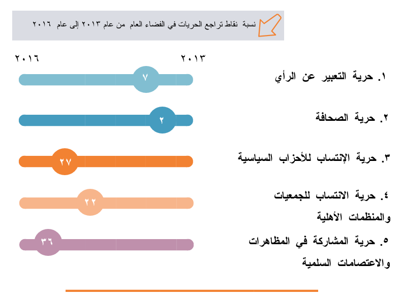 إلى أي مدى تُعتبر الحريّات المدنيّة مضمونة في مصر؟